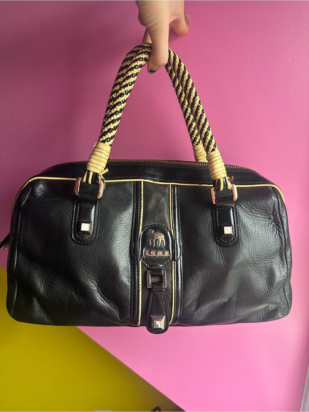 Authentic L.A.M.B. Samburu Galloway Bowler Bag - Vintage Gwen Stefani Collection
